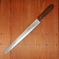 CR (?..angolo) Round Nose Slicer Ham Roast Beef Etc Carbon Steel Walnut Italy 1950s-70s