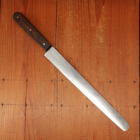CR (?..angolo) Round Nose Slicer Ham Roast Beef Etc Carbon Steel Walnut Italy 1950s-70s