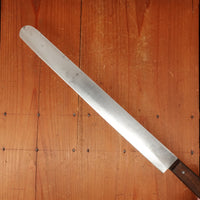 CR (?..angolo) Round Nose Slicer Ham Roast Beef Etc Carbon Steel Walnut Italy 1950s-70s