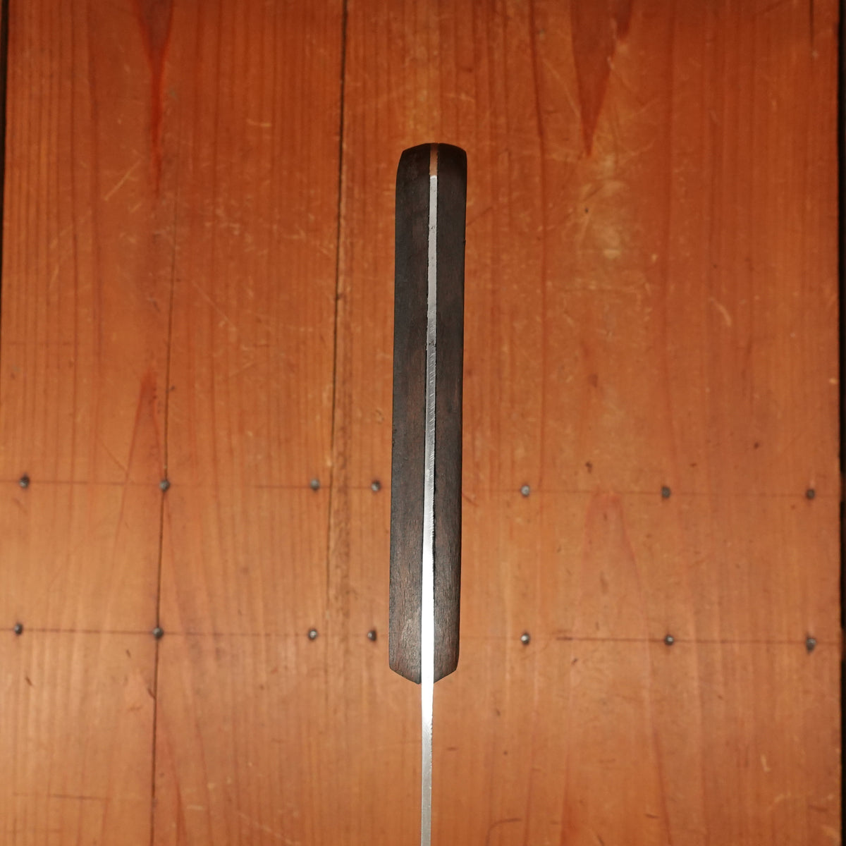 CR (?..angolo) Round Nose Slicer Ham Roast Beef Etc Carbon Steel Walnut Italy 1950s-70s