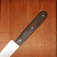 CR (?..angolo) Round Nose Slicer Ham Roast Beef Etc Carbon Steel Walnut Italy 1950s-70s