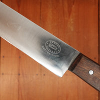 CR (?..angolo) Round Nose Slicer Ham Roast Beef Etc Carbon Steel Walnut Italy 1950s-70s