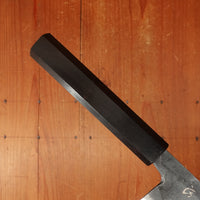 Hatsukokuro Kurogane 210mm Kiritsuke Gyuto Iron Clad Aogami 2 Kurouchi Mono Ebony Handle