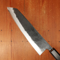 Hatsukokuro Kurogane 210mm Kiritsuke Gyuto Iron Clad Aogami 2 Kurouchi Mono Ebony Handle