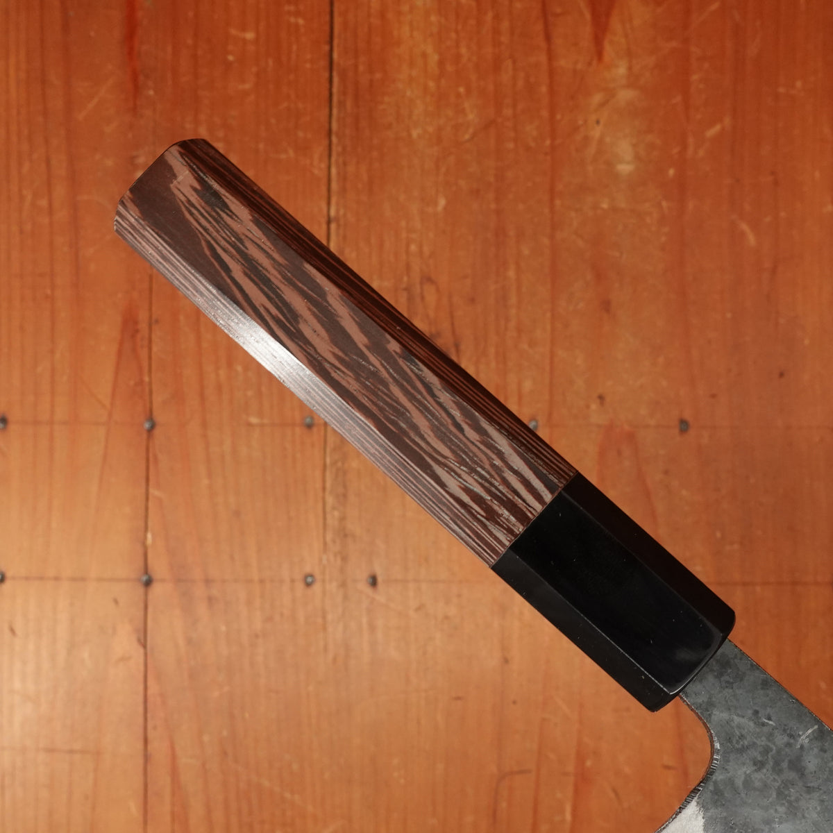 Hatsukokuro Sumi 150mm Bunka Iron Clad Aogami 2 Kurouchi Wenge Handle