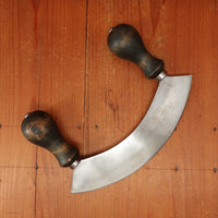 Lusonia (sp?) Mezzaluna Carbon Steel Beech Italy 1950s-70s