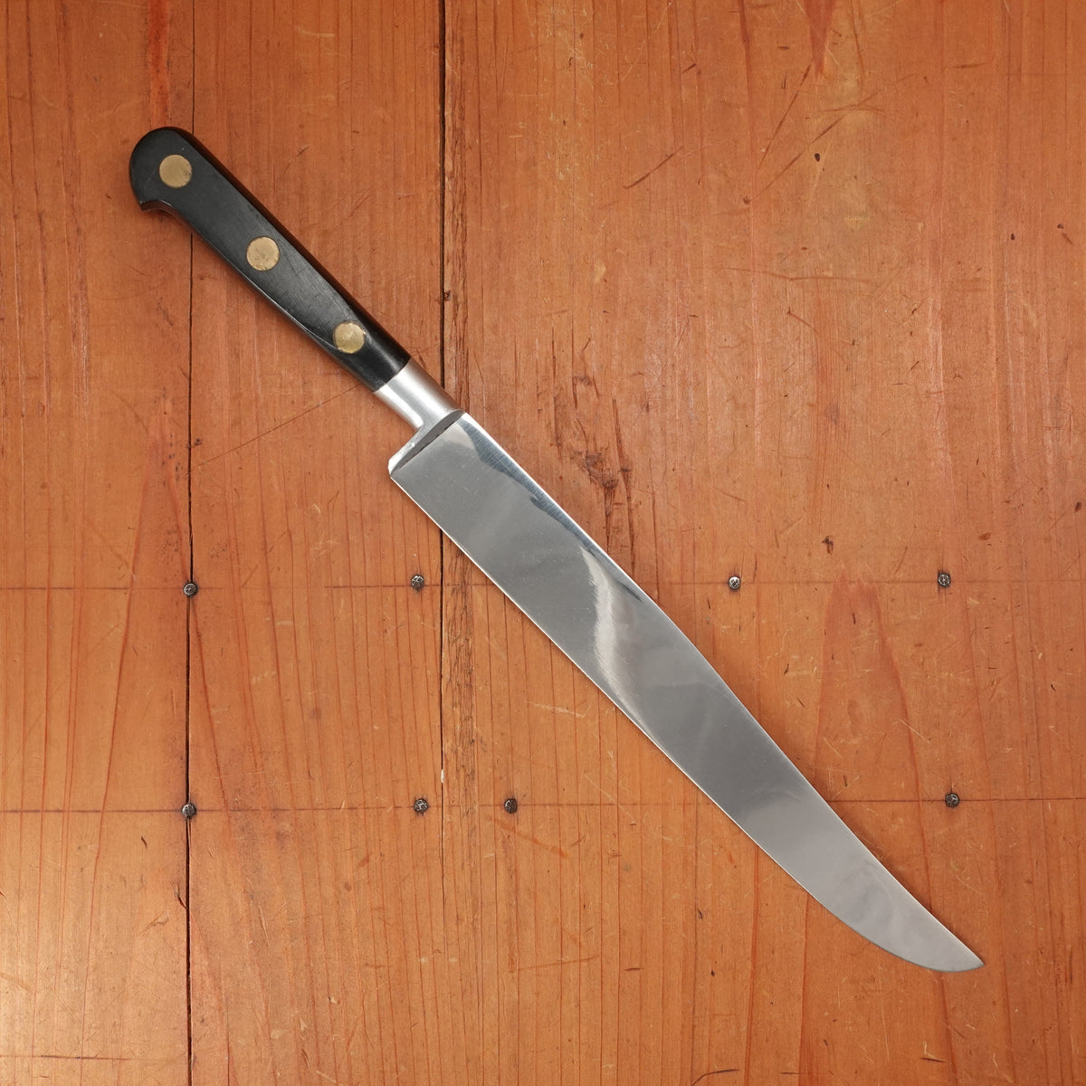 New Old Stock Sabatier 2 Lions 8" Yataghan Slicer Stainless Thiers, France 1960-80