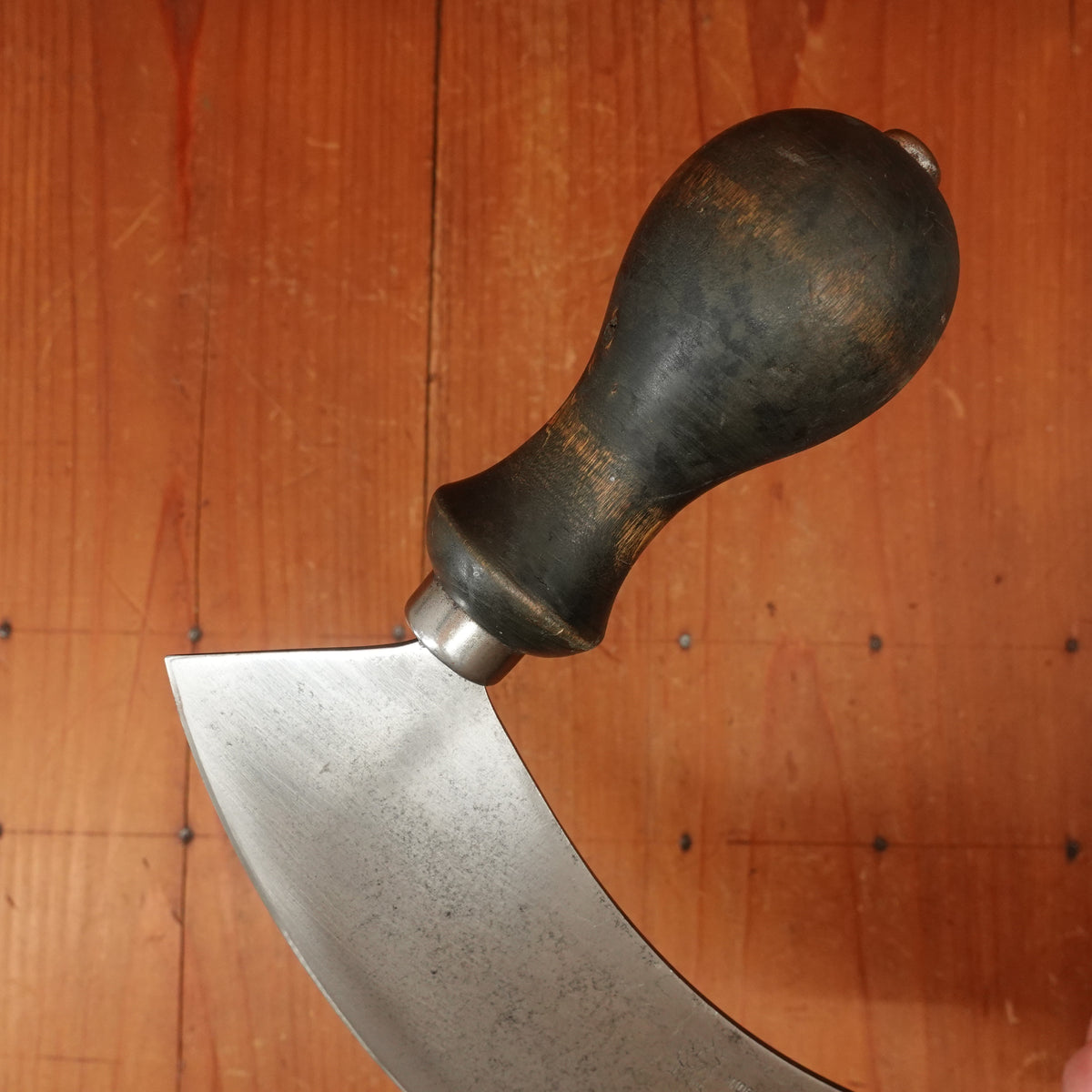 Lusonia (sp?) Mezzaluna Carbon Steel Beech Italy 1950s-70s