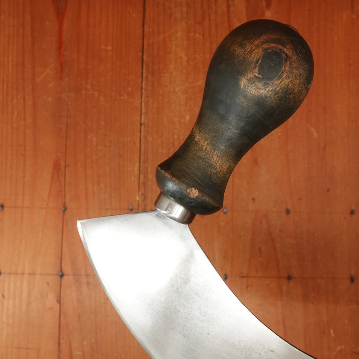 Lusonia (sp?) Mezzaluna Carbon Steel Beech Italy 1950s-70s