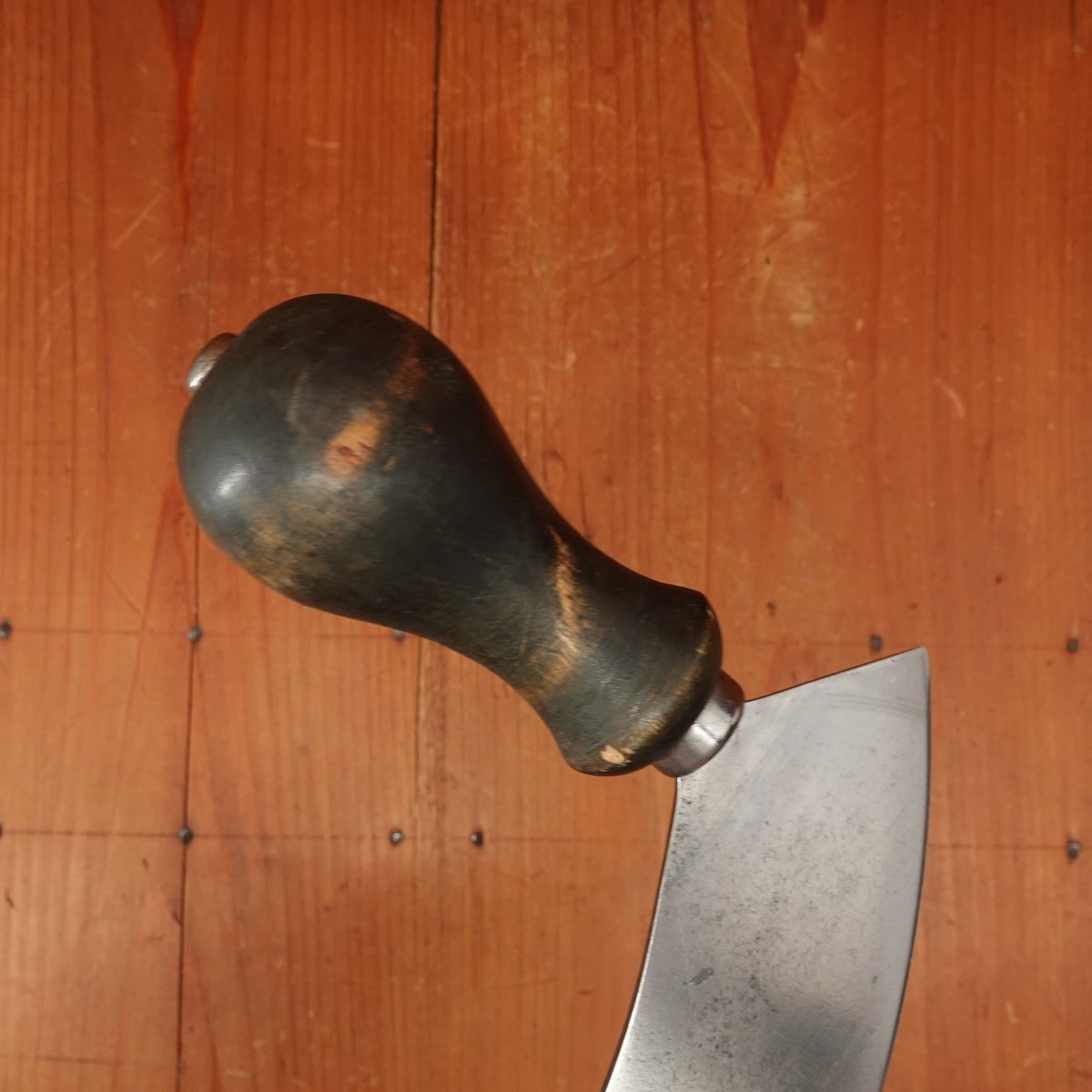 Lusonia (sp?) Mezzaluna Carbon Steel Beech Italy 1950s-70s