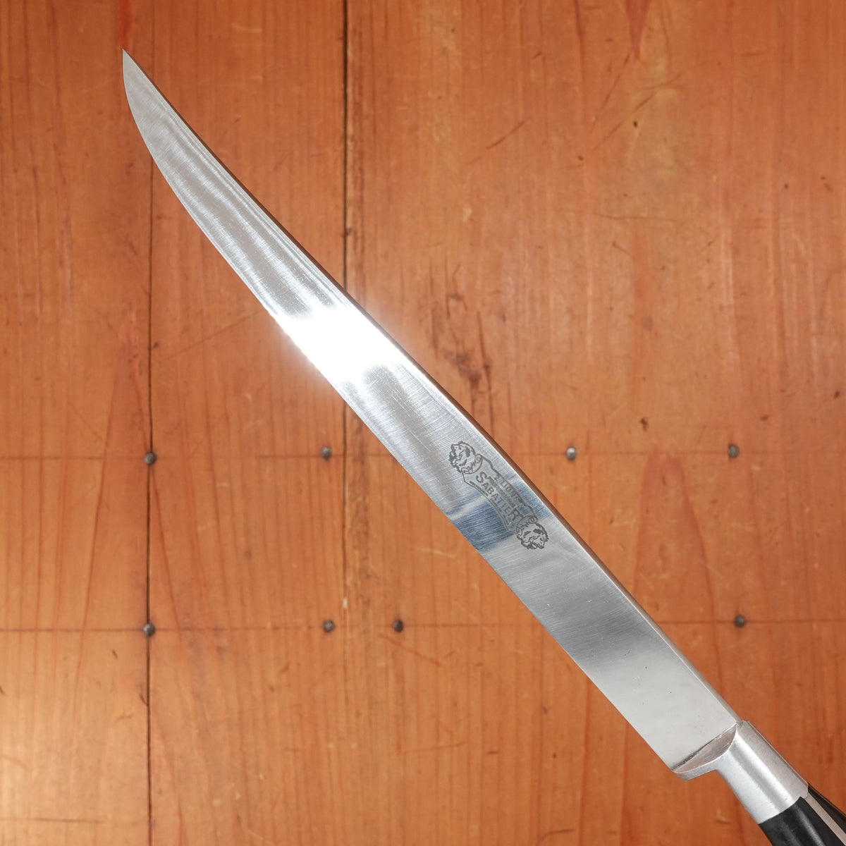 New Old Stock Sabatier 2 Lions 8" Yataghan Slicer Stainless Thiers, France 1960-80