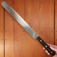 New Old Stock Columbia Cutlery Co 12" Roast Beef Knife Stainless Rosewood Handle USA 1930-50s