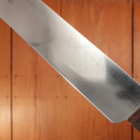 New Old Stock Columbia Cutlery Co 12" Roast Beef Knife Stainless Rosewood Handle USA 1930-50s