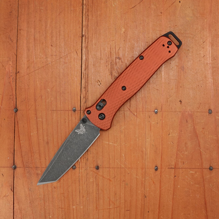 Benchmade 537BK-07 Bailout Reverse Tanto CPM-Magnacut AXIS Lock Burnt Copper Aluminum Handle