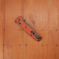 Benchmade 537BK-07 Bailout Reverse Tanto CPM-Magnacut AXIS Lock Burnt Copper Aluminum Handle