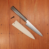 Sakai Kikumori Nakagawa V10 150mm Petty VG10 Damascus Oak Handle with Saya