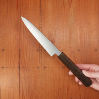 Sakai Kikumori Nakagawa V10 150mm Petty VG10 Damascus Oak Handle with Saya