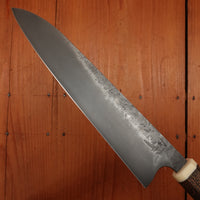 Rolin Knives 210mm Chef 52100 Nashiji Dyed Oak Bone Micarta