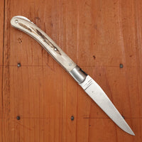 Fontenille Pataud Laguiole Le Pocket 10cm Pocket Knife Stainless Lockback Stag Horn