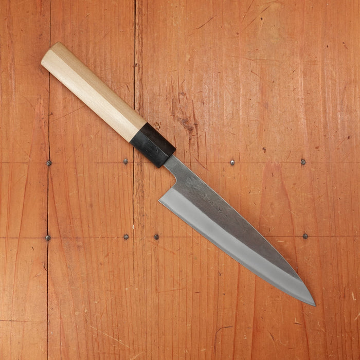 Hitohira TD 150mm Petty Stainless Clad Aogami 2 Kurouchi Ho Wood Handle (D-Shape)