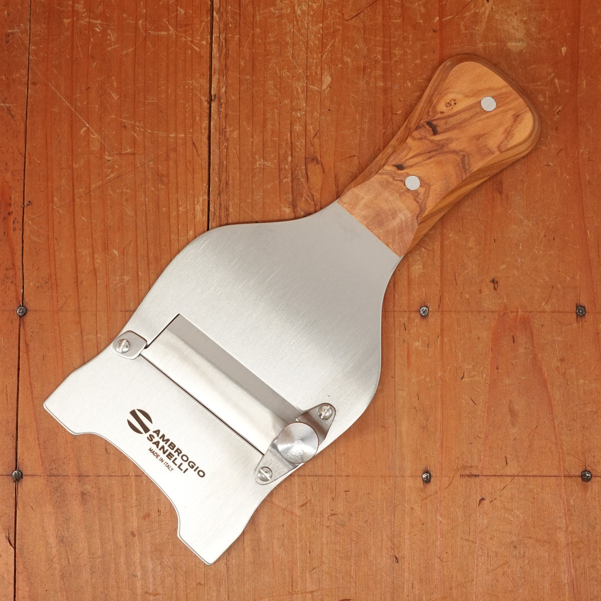 Ambrogio Sanelli - Truffle Shaver - Plain Blade - Olive Handle