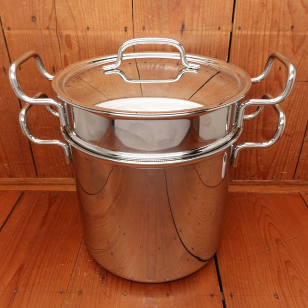 Geo Yukio Hattori Stainless Clad 21cm Stock/Pasta Pot with Strainer and Lid