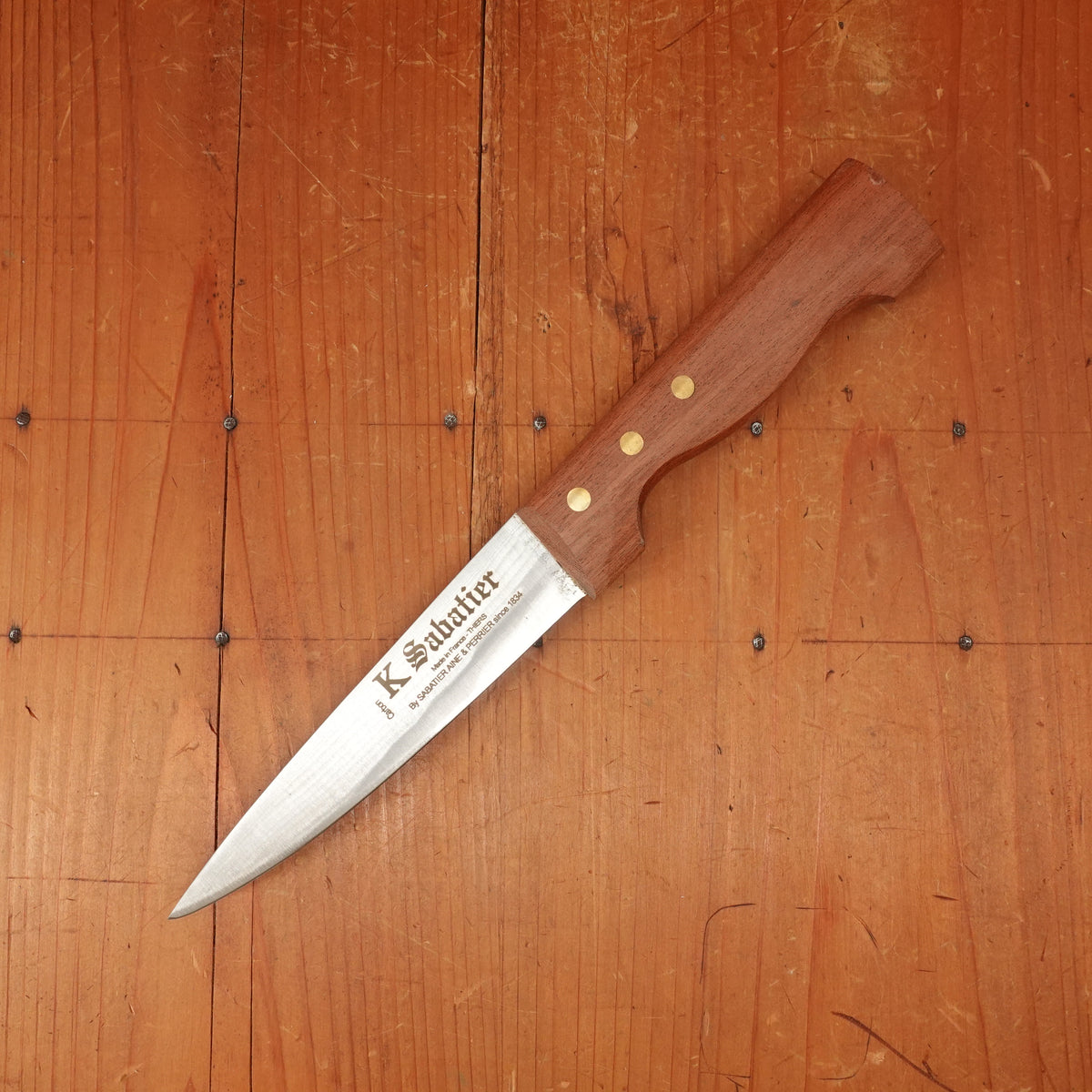 K Sabatier 5" Saigner Carbon Steel Rosewood Handle