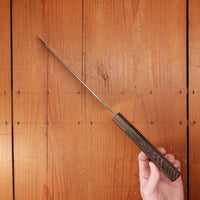 Hitohira Togashi 210mm Kiritsuke Gyuto Shirogami 2 Kurouchi Tagayasan Handle