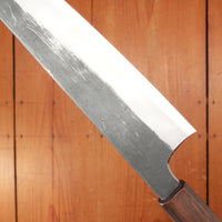Hitohira Togashi 210mm Kiritsuke Gyuto Shirogami 2 Kurouchi Tagayasan Handle