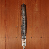 Fontenille Pataud Laguiole Sport 13cm Pocket Knife Stainless Damascus Lockback Walnut with Delicate Golden File Work