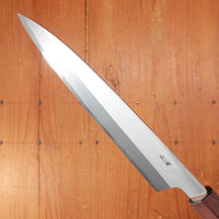 Sakai Kikumori Nakagawa 210mm Gyuto Stainless Clad Shirogami 1 Keyaki with Saya