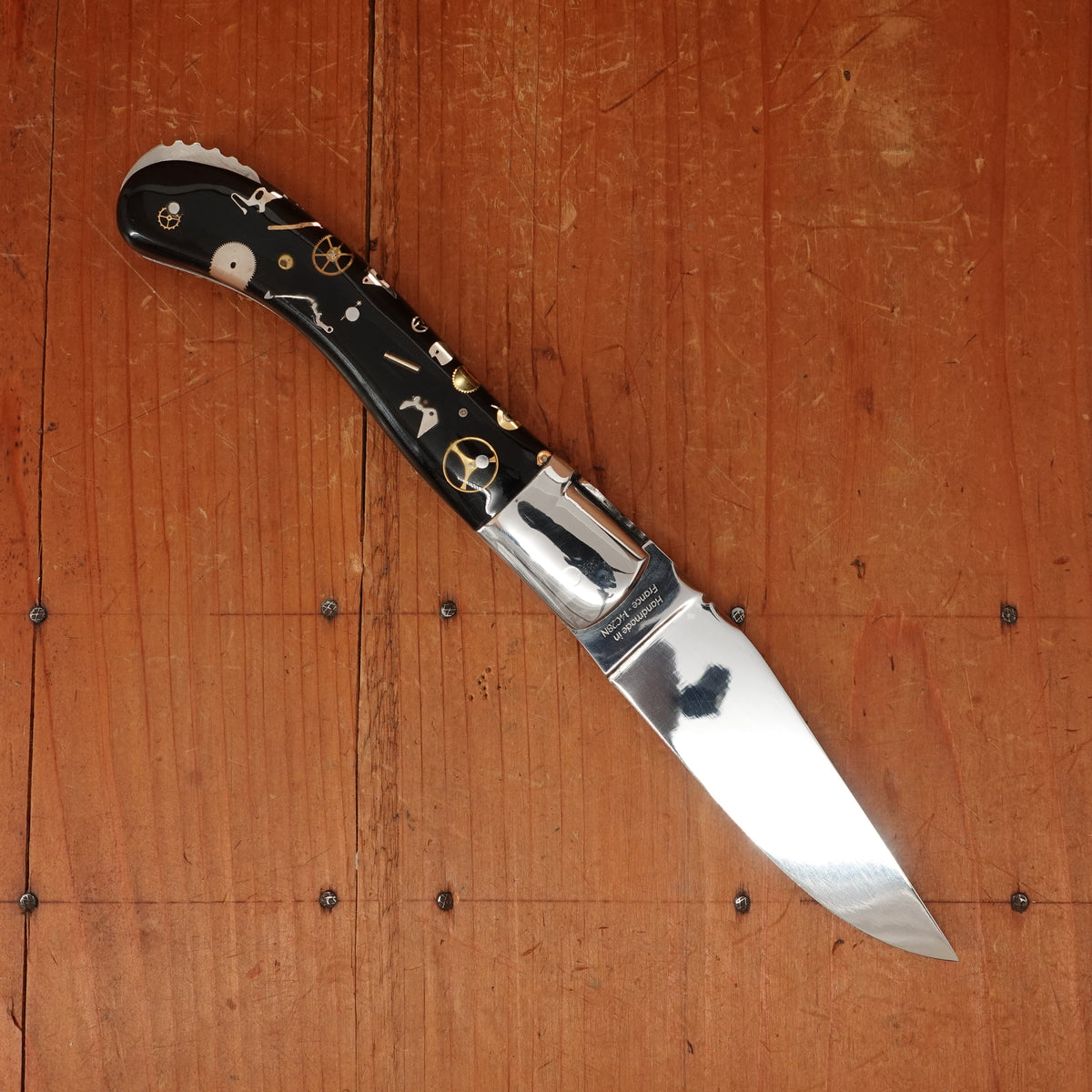 Fontenille Pataud Laguiole Sport 13cm Pocket Knife Stainless Lockback Watch Mechanism