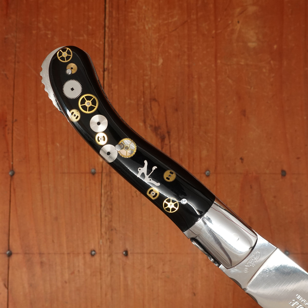 Fontenille Pataud Laguiole Sport 13cm Pocket Knife Stainless Lockback Watch Mechanism