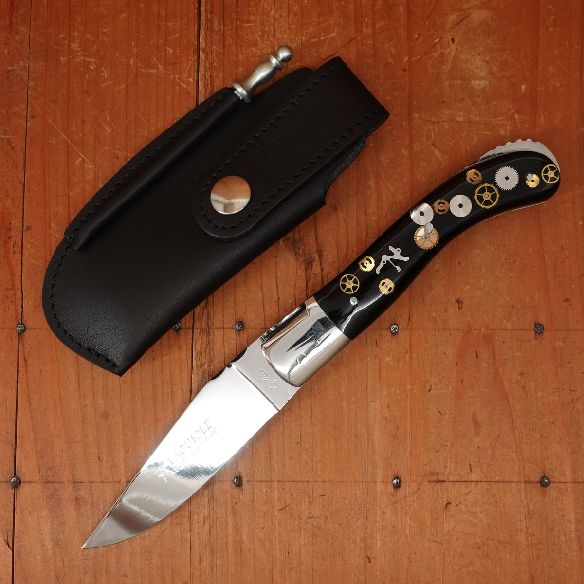 Fontenille Pataud Laguiole Sport 13cm Pocket Knife Stainless Lockback Watch Mechanism