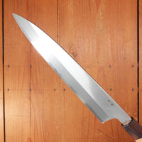 Sakai Kikumori Nakagawa 240mm Gyuto Stainless Clad Shirogami 1 Keyaki with Saya