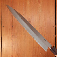 Sakai Kikumori Nakagawa 240mm Gyuto Stainless Clad Shirogami 1 Keyaki with Saya