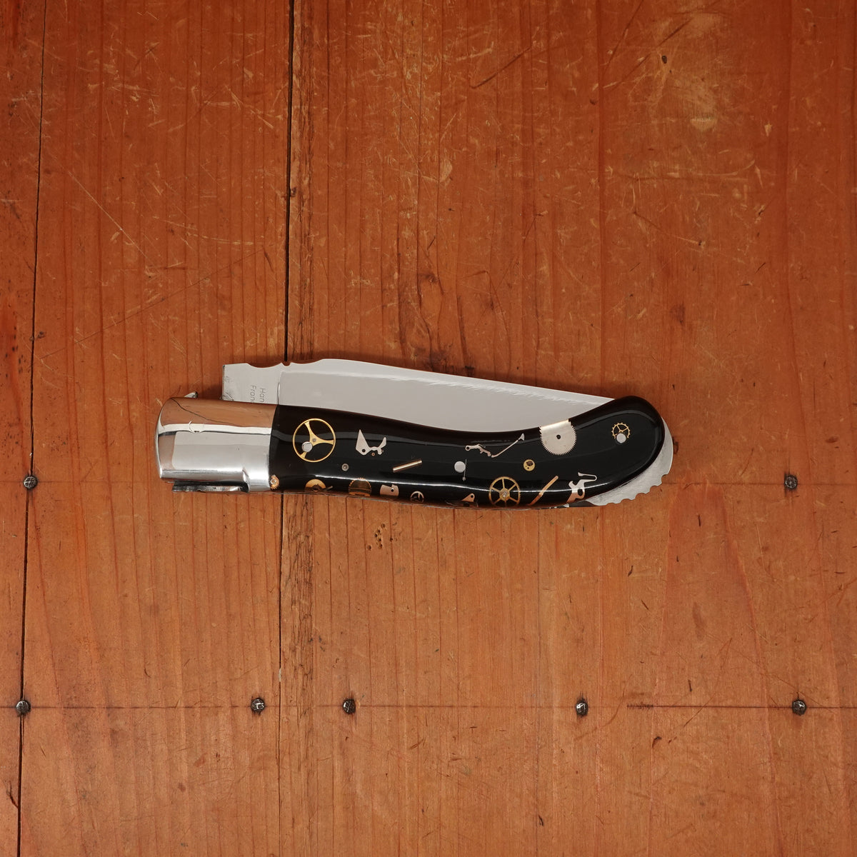 Fontenille Pataud Laguiole Sport 13cm Pocket Knife Stainless Lockback Watch Mechanism