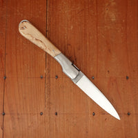 Fontenille Pataud Sperone 12cm Pocket Knife Curly Birch Lockback