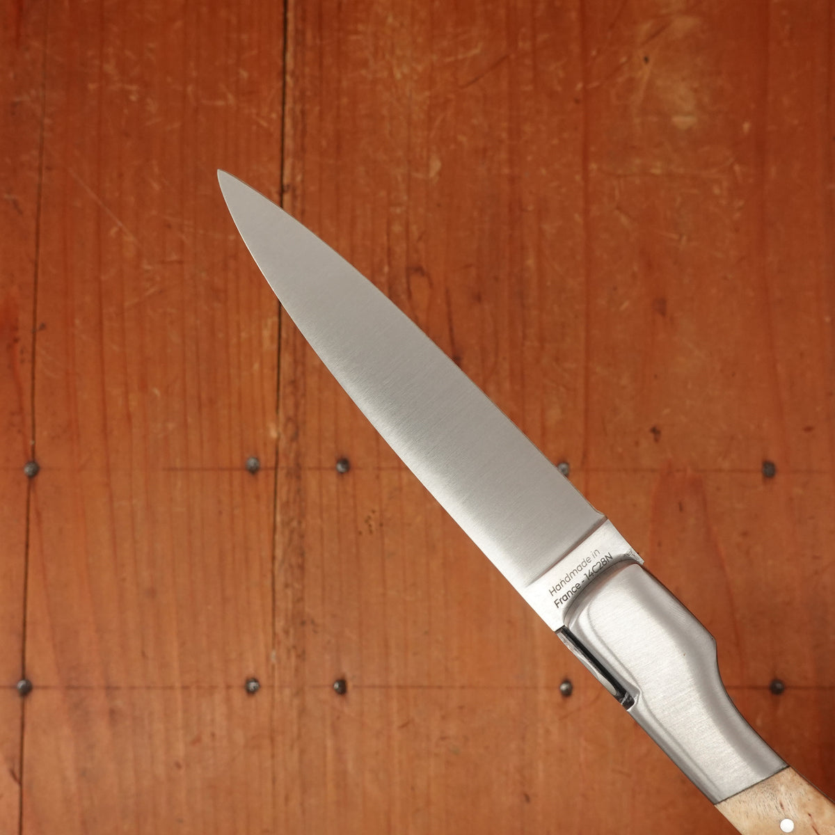 Fontenille Pataud Sperone 12cm Pocket Knife Curly Birch Lockback