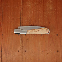 Fontenille Pataud Sperone 12cm Pocket Knife Curly Birch Lockback