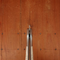 Fontenille Pataud Sperone 12cm Pocket Knife Stainless Lockback Carved Pinned Cow Bone