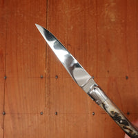 Fontenille Pataud Laguiole Le Pocket 10cm Pocket Knife Dark Ram Horn Lockback