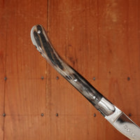 Fontenille Pataud Laguiole Le Pocket 10cm Pocket Knife Dark Ram Horn Lockback