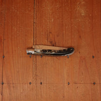Fontenille Pataud Laguiole Le Pocket 10cm Pocket Knife Dark Ram Horn Lockback