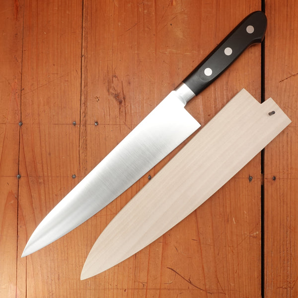 Ashi Hamono Ginga 240mm Gyuto Swedish Stainless Western Handle with Saya