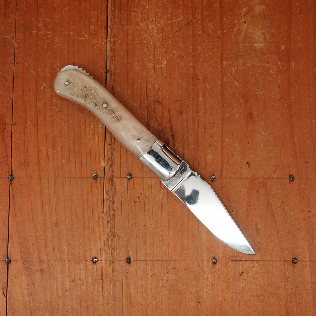 Fontenille Pataud Laguiole Gentleman 10.5cm Pocket Knife Stainless Lockback Ram Horn