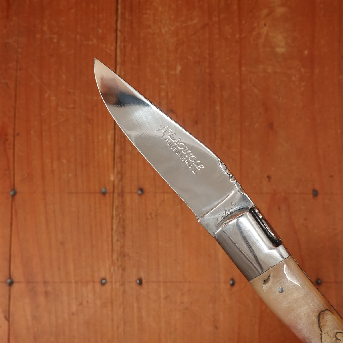 Fontenille Pataud Laguiole Gentleman 10.5cm Pocket Knife Stainless Lockback Ram Horn