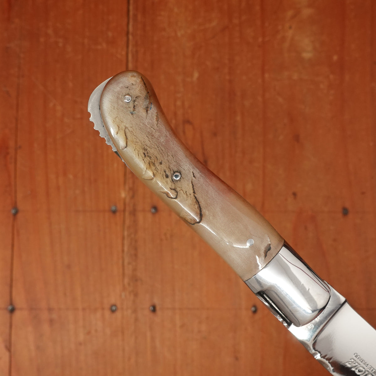 Fontenille Pataud Laguiole Gentleman 10.5cm Pocket Knife Stainless Lockback Ram Horn