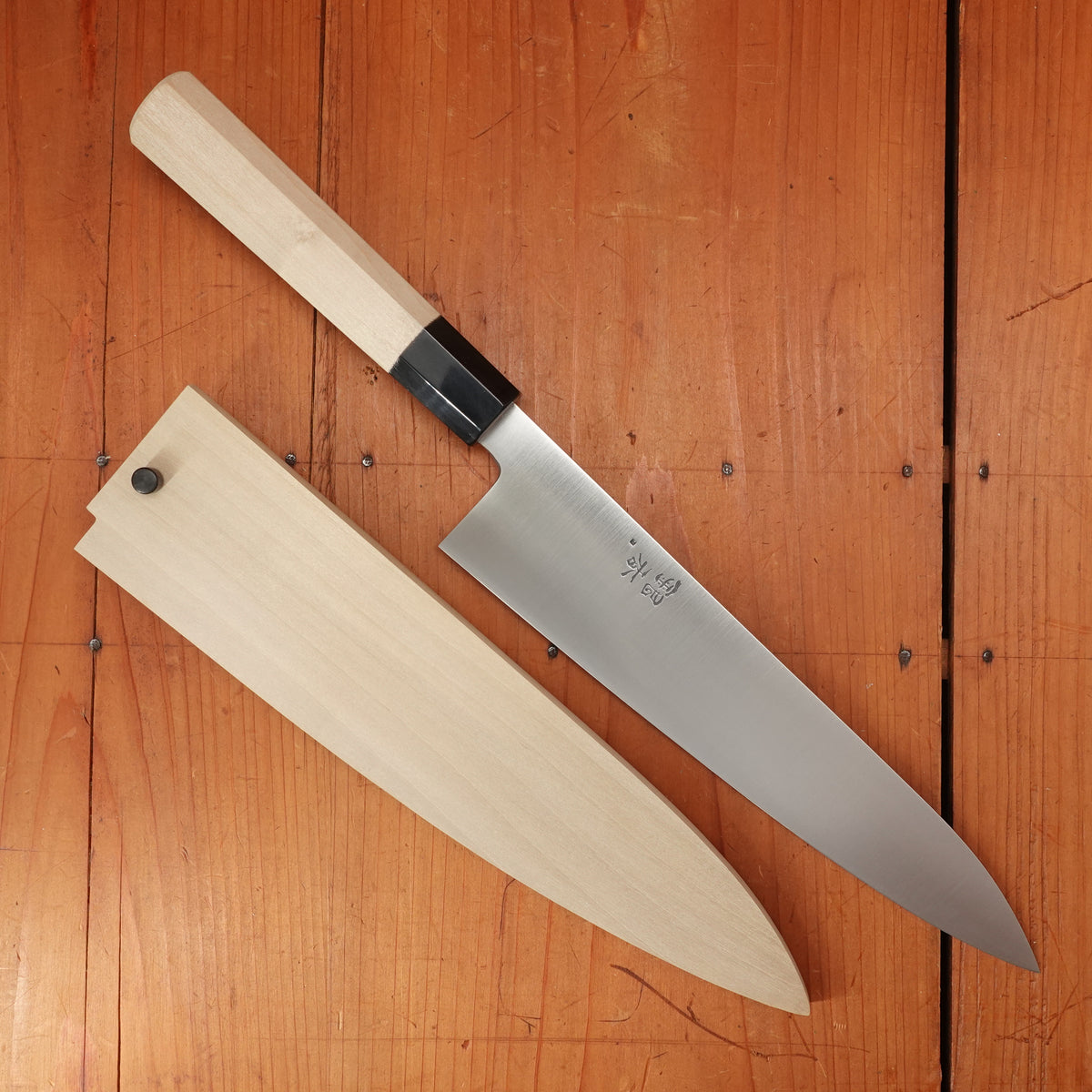 Ashi Hamono Ginga 240mm Wa Gyuto Swedish Stainless with Saya