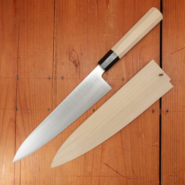 Ashi Hamono Ginga 240mm Wa Gyuto Swedish Stainless with Saya